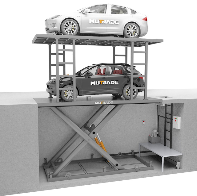 S-VRC-2 - Double-deck Underground Garage Car Lift 