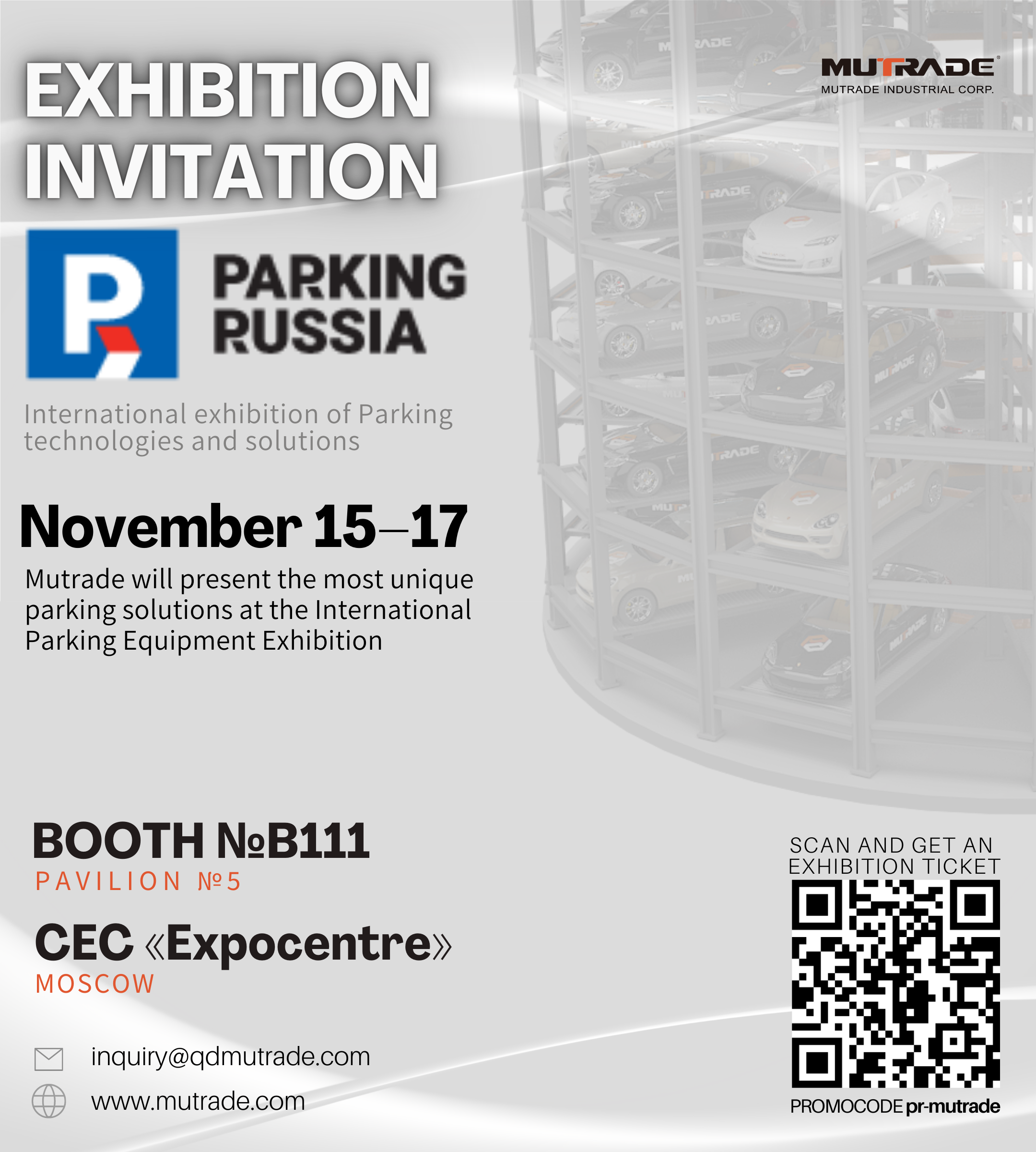 International Exhibition of Parking Equipment – Parking Russia 2022