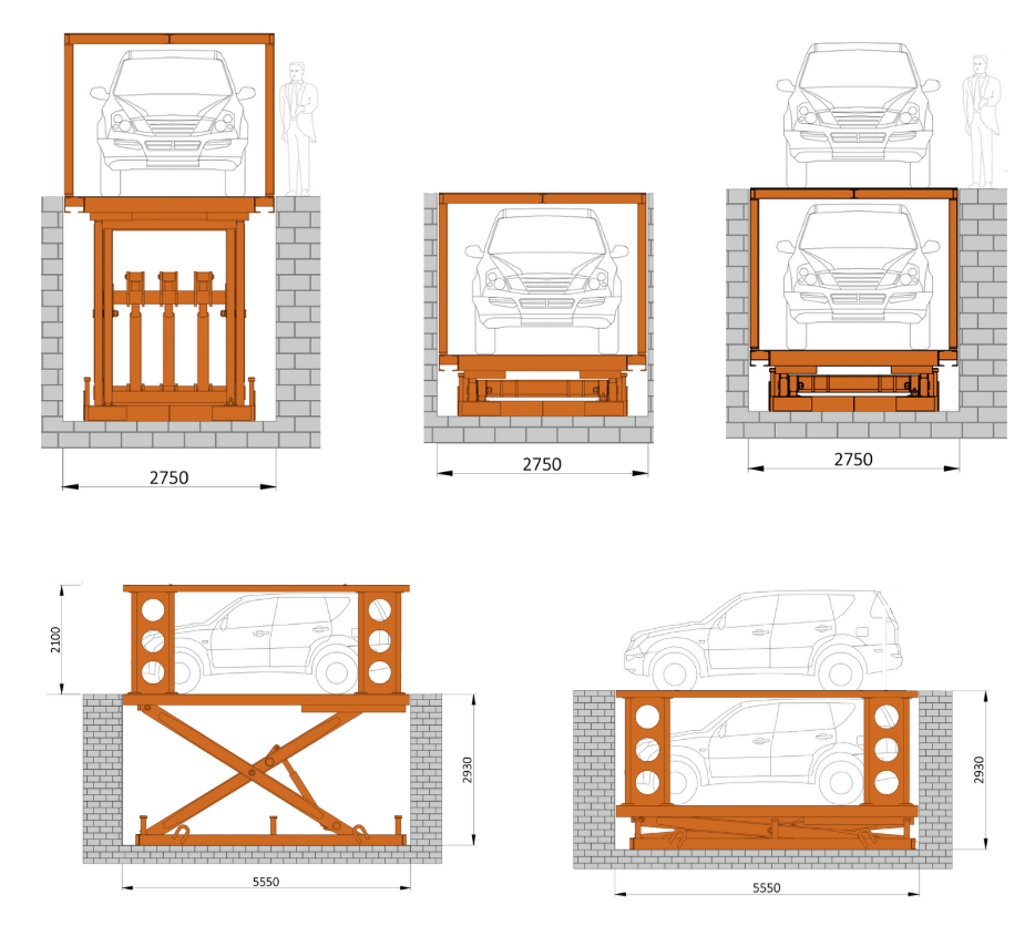 Transforming a Private Home Parking in France with the Double Deck Scissor Lift Platform
