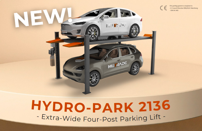 Introducing Hydro-Park 2136: The Extra-Wide Four-Post Parking Lift