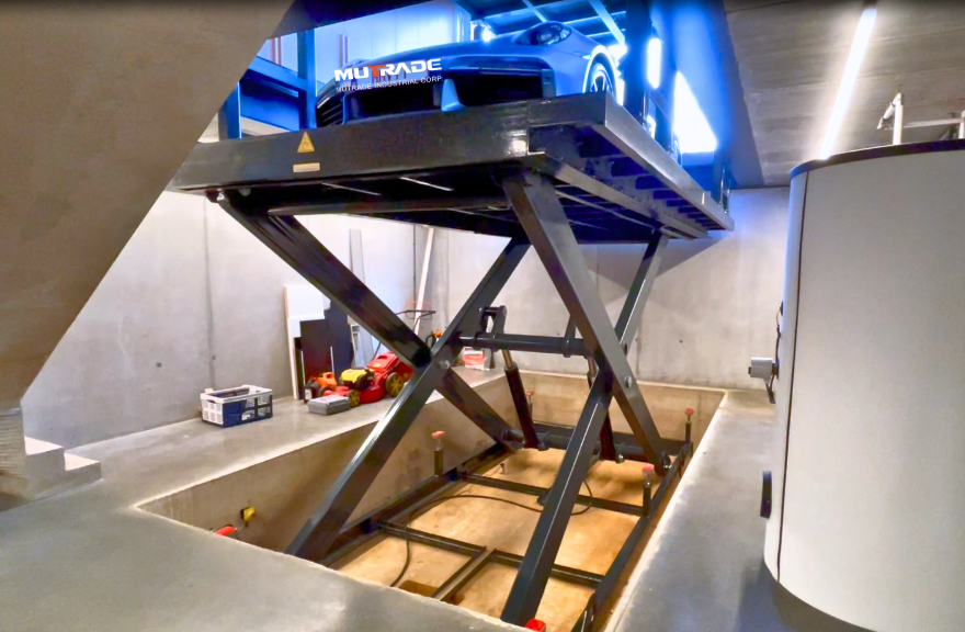 Mutrade Delivers Customized Underground Parking Solution for Private Garage in Europe Using S-VRC-2 Double Platform Scissor Lift