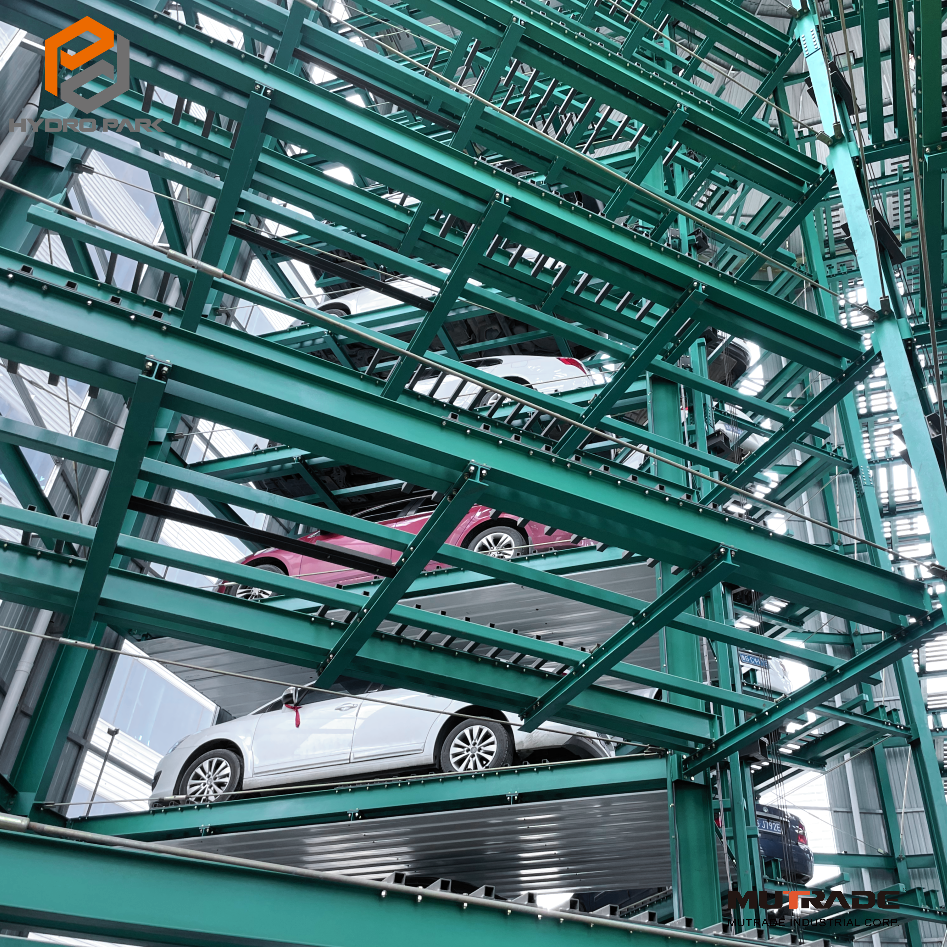 Mechanical parking as an alternative to multi-level reinforced concrete parking