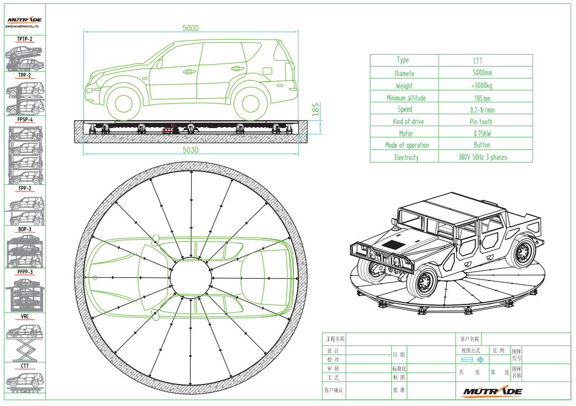 Small 360°Rotating Platform Residential Car Turntable Cost