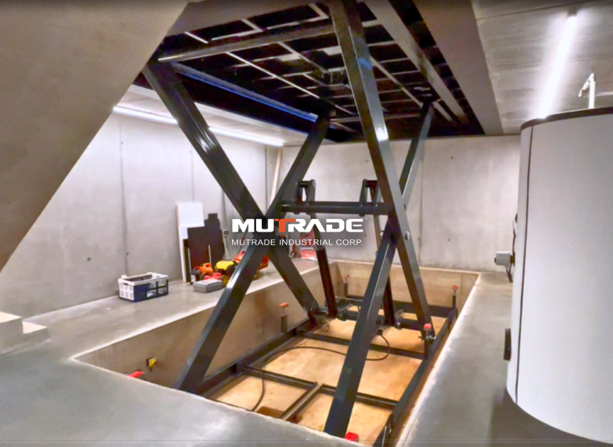 Mutrade Delivers Customized Underground Parking Solution for Private Garage in Europe Using S-VRC-2 Double Platform Scissor Lift