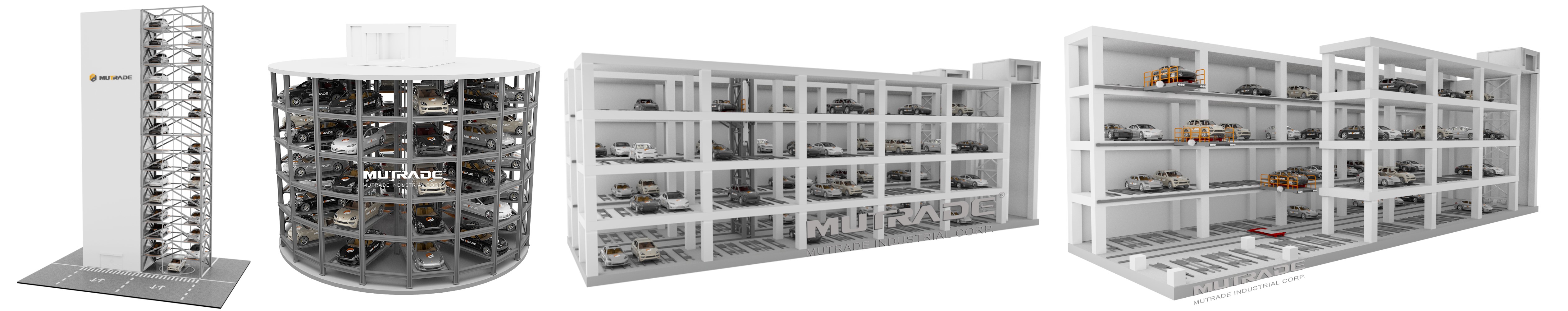 Fully automated smart parking system parking tower building