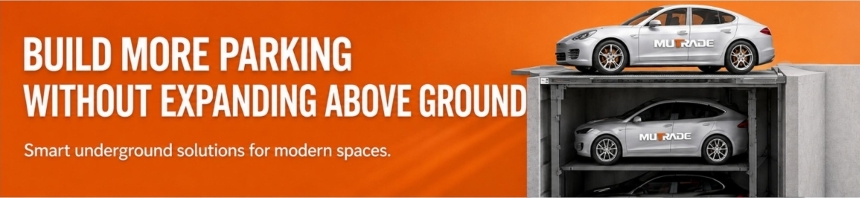PFPP Pit Four Post Parking System Hidden Underground Parking for Premium and Space-Limited Projects