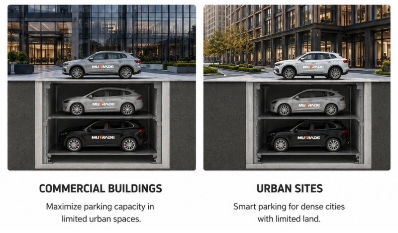 PFPP Pit Four Post Parking System Hidden Underground Parking for Premium and Space-Limited Projects 2